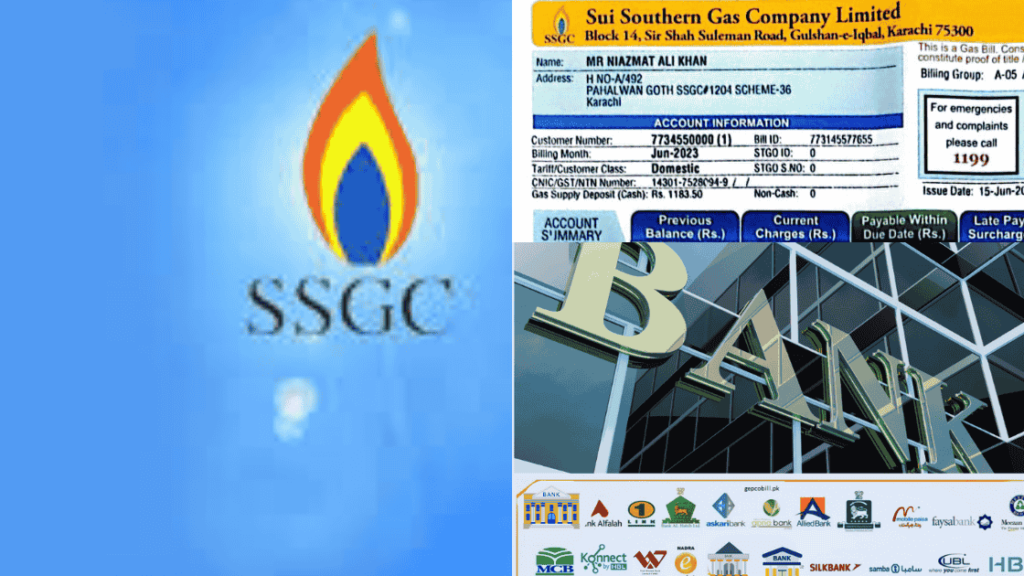 SSGC BILL PAY BY BANK